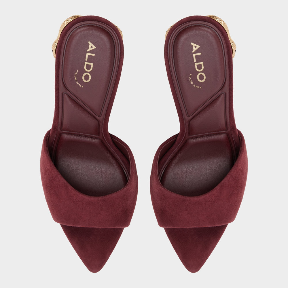 Seashella in Bordo - Heeled mule