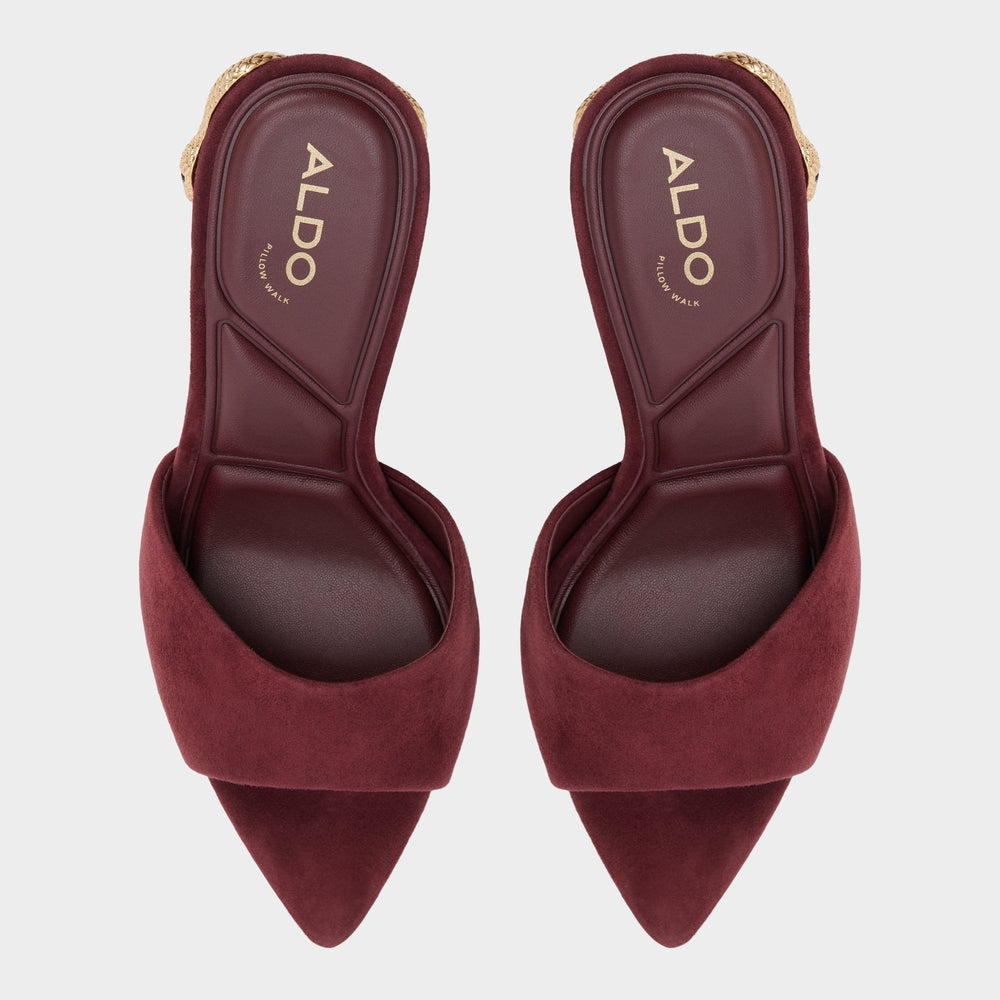 Seashella in Bordo - Heeled mule