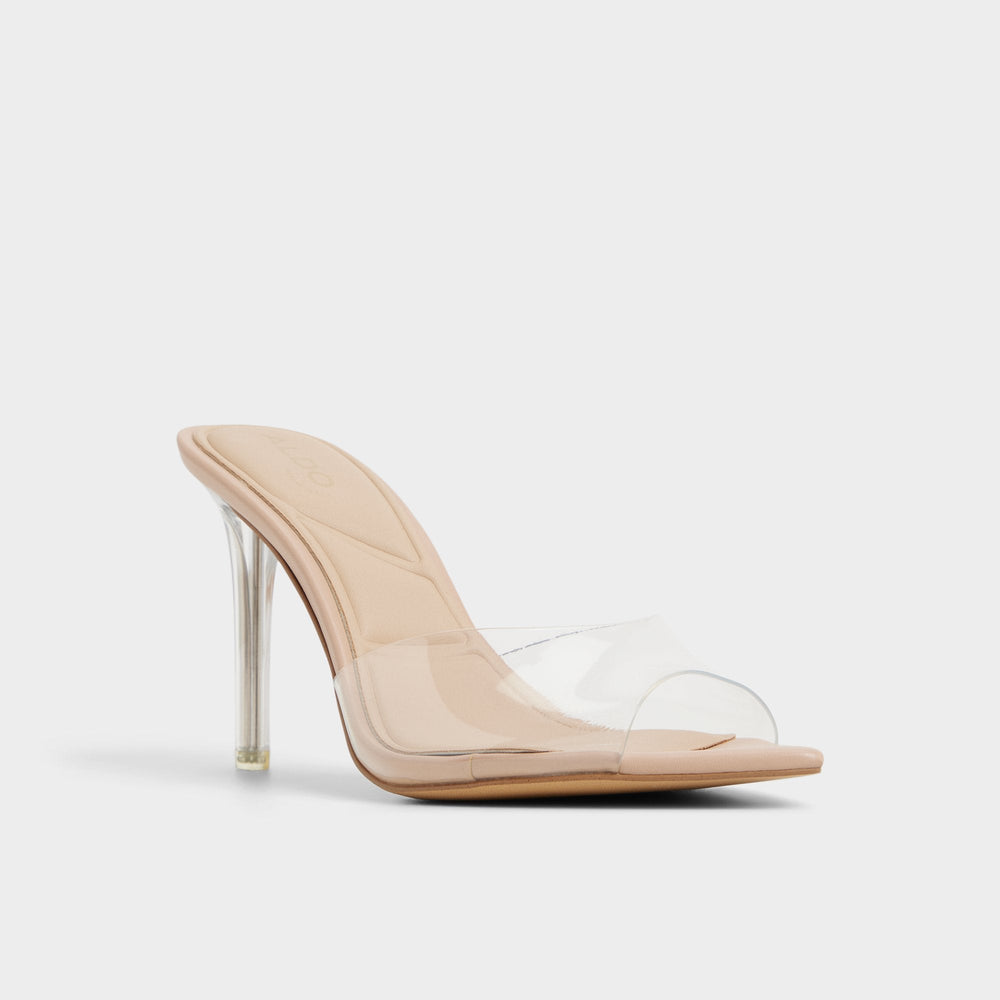 Stiletto heel Anitabrilden Beige Women's Mule slides - Heeled mule