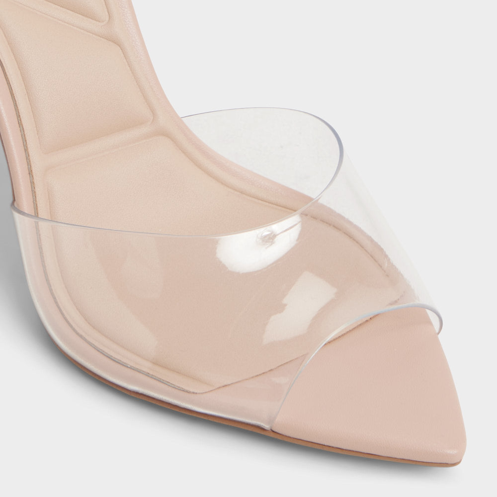 Stiletto heel Anitabrilden Beige Women's Mule slides - Heeled mule