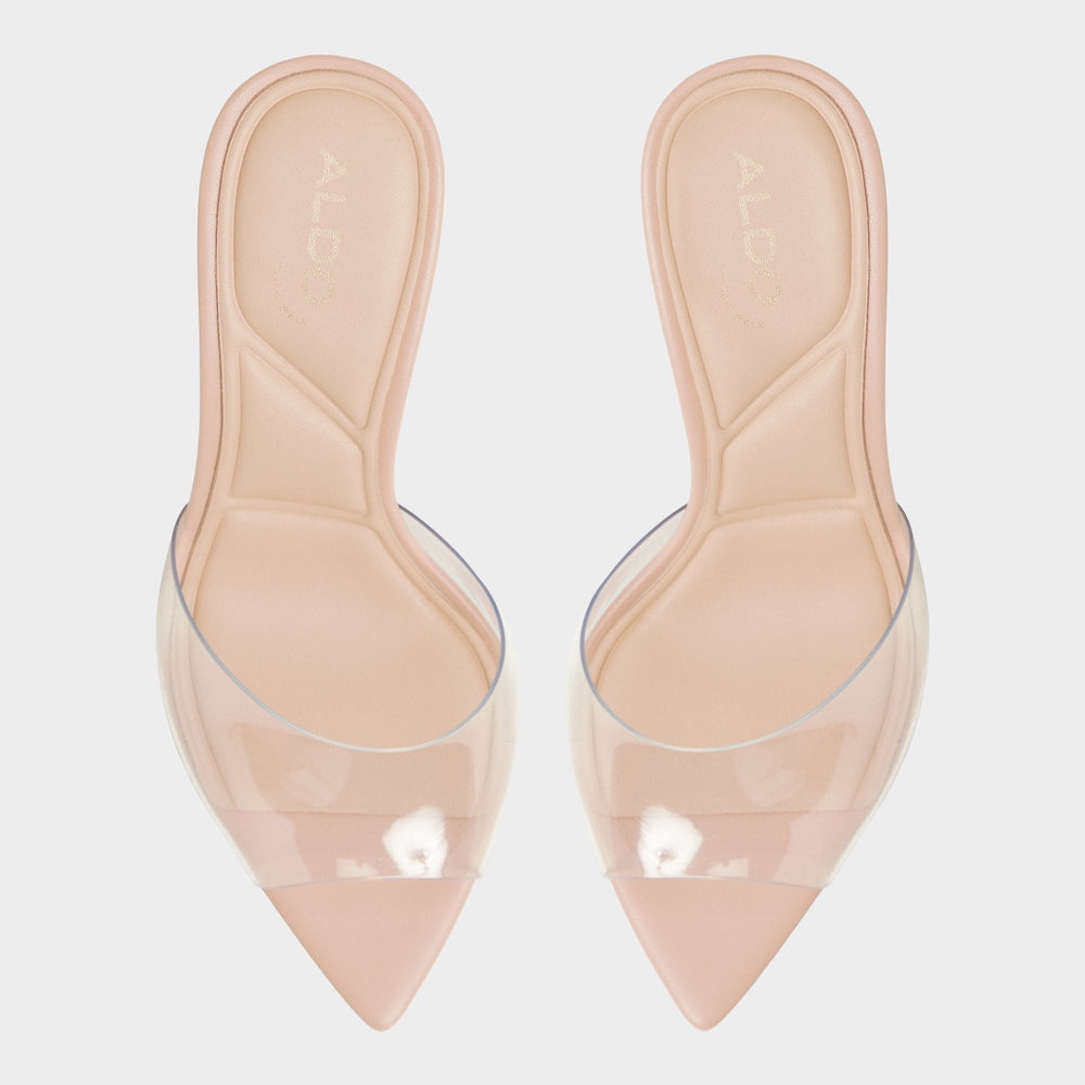 Stiletto heel Anitabrilden Beige Women's Mule slides - Heeled mule