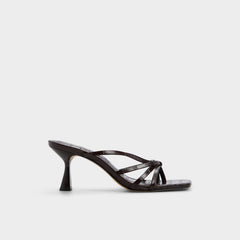 Stiletto heel Lumera in Dark Brown - Heeled mule