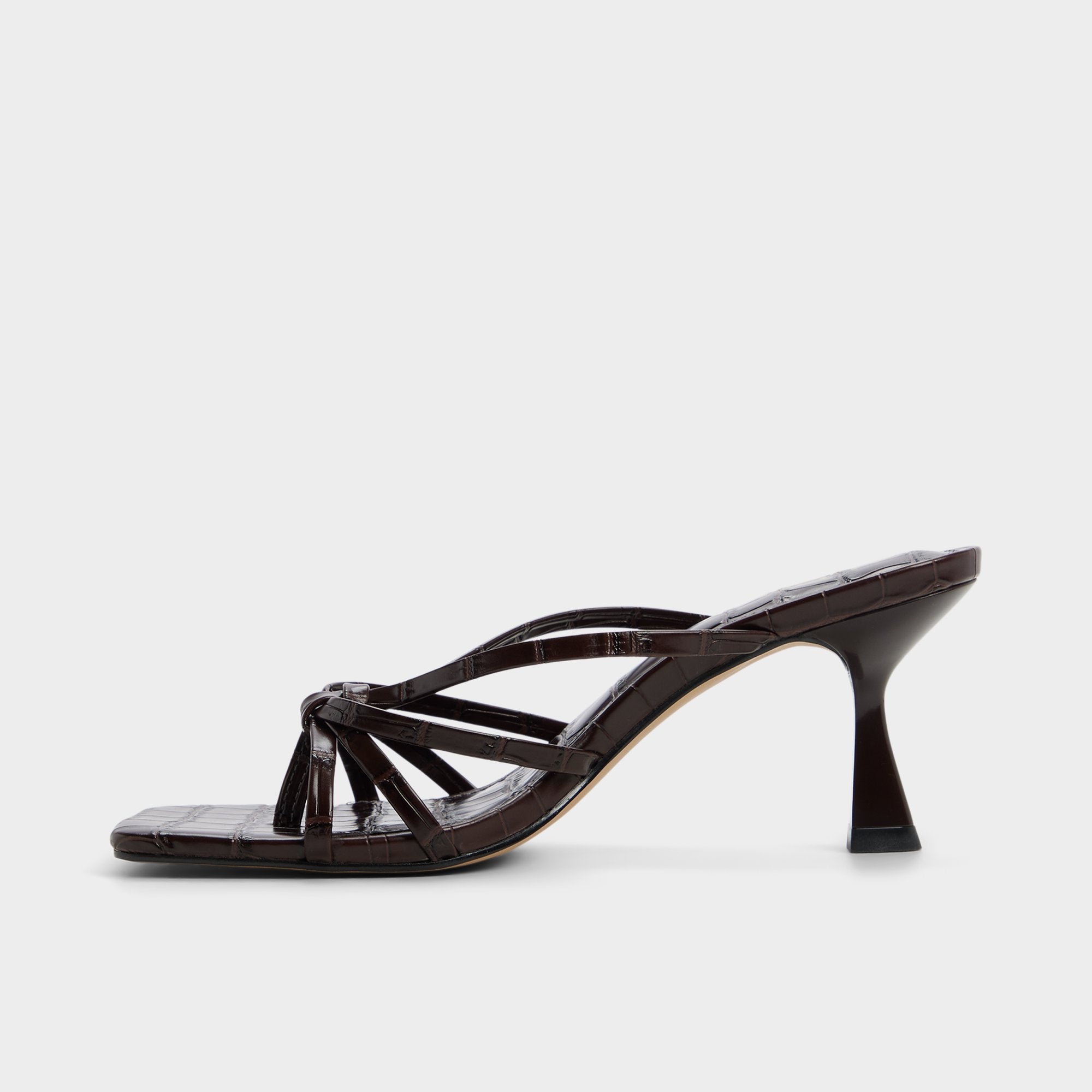 Stiletto heel Lumera in Dark Brown - Heeled mule