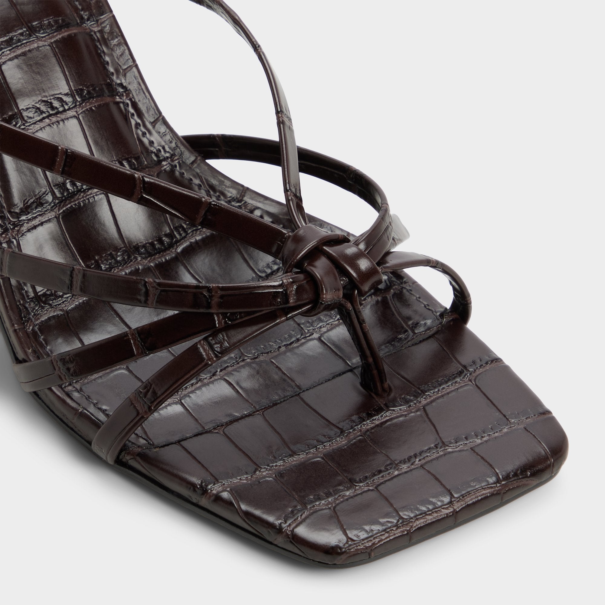 Stiletto heel Lumera in Dark Brown - Heeled mule