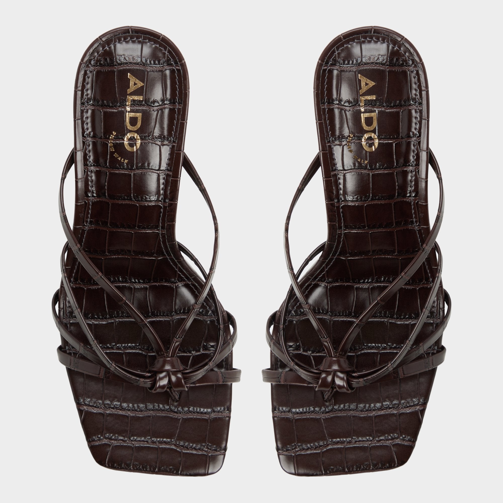 Stiletto heel Lumera in Dark Brown - Heeled mule