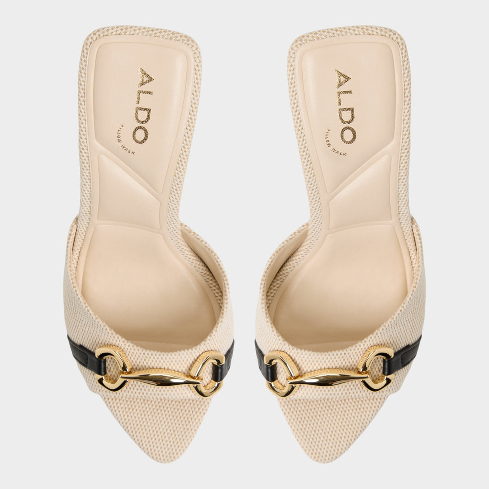 Madelynie in Open Natural - Heeled mule