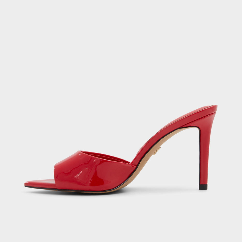 Anniebrilden Red Women's Heeled mules - Heeled mule Stiletto heel