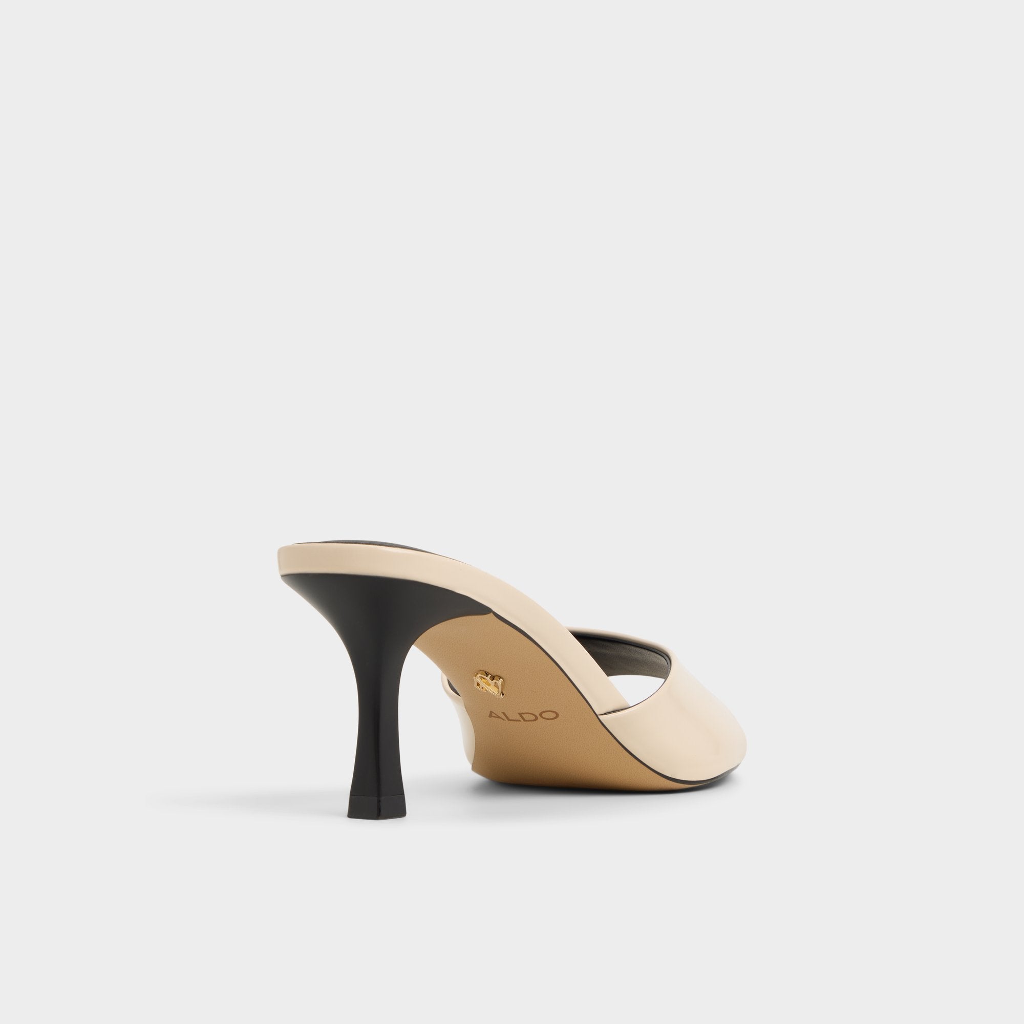 Annaberaen in Light Beige - Heeled mule Stiletto heel