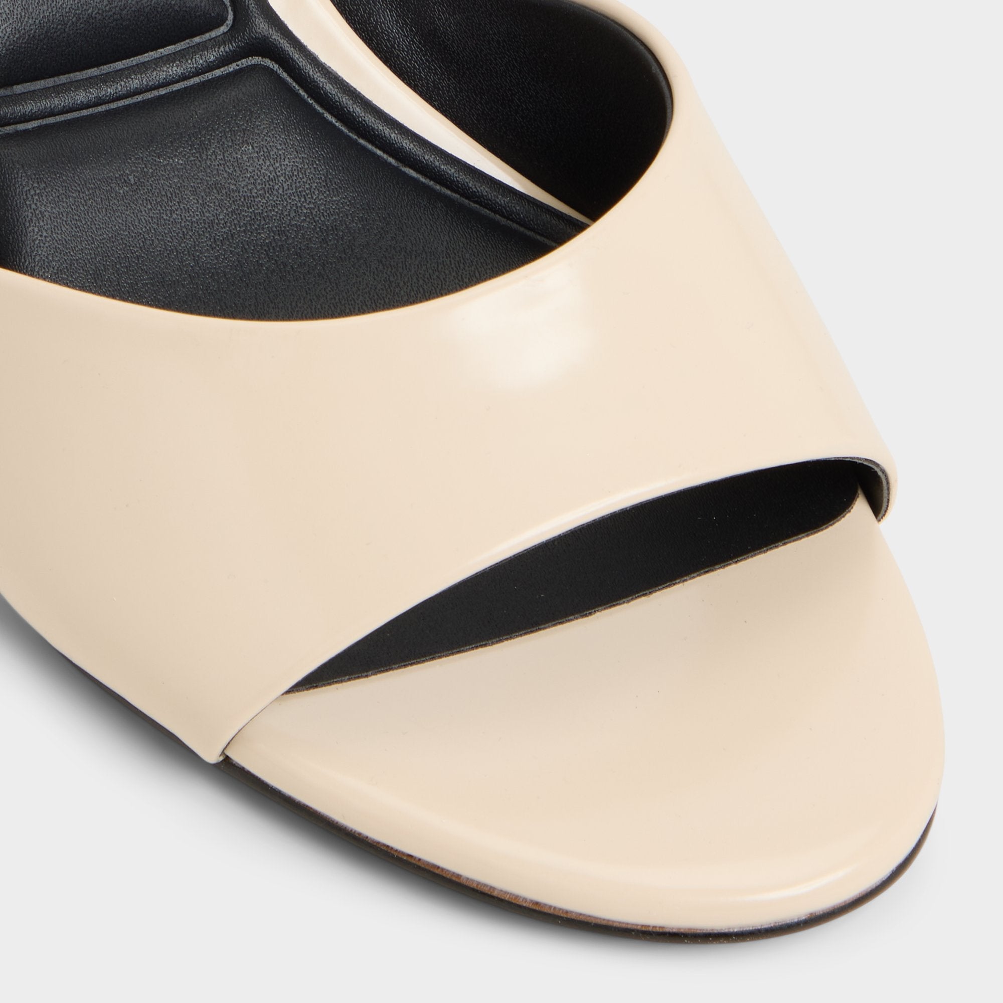 Annaberaen in Light Beige - Heeled mule Stiletto heel