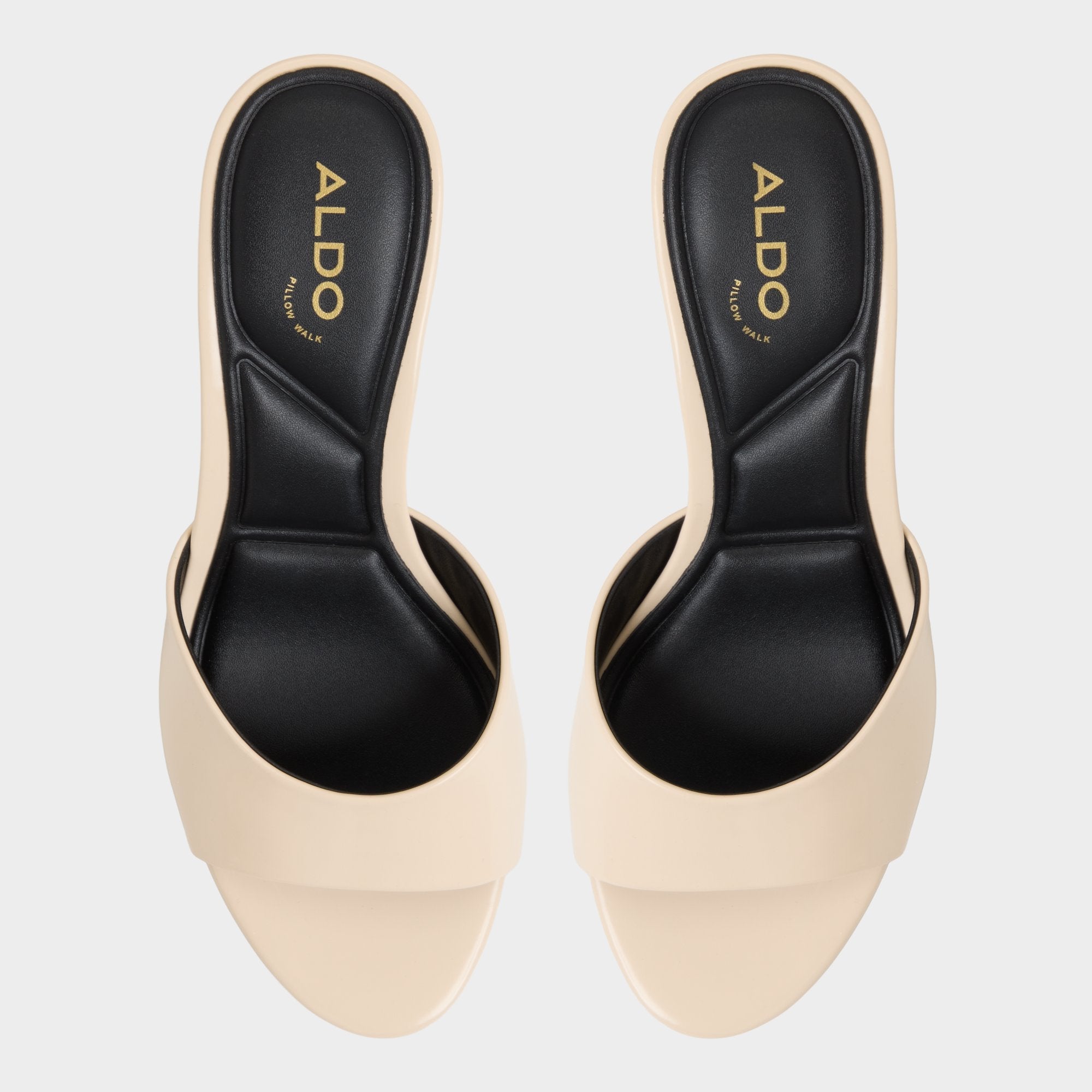 Annaberaen in Light Beige - Heeled mule Stiletto heel