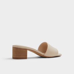 Claudina Other Beige Women's Block heels - Heeled mule Block heel