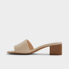 Claudina Other Beige Women's Block heels - Heeled mule Block heel