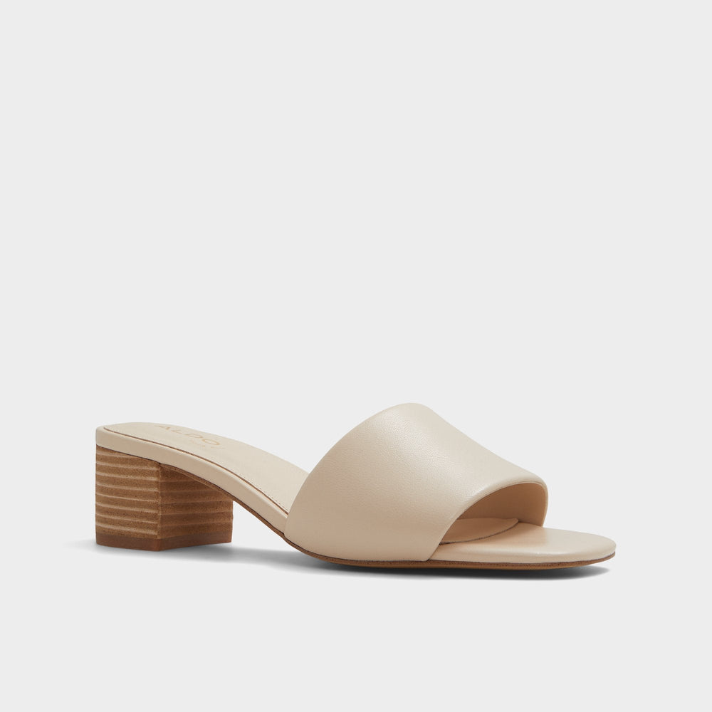 Claudina Other Beige Women's Block heels - Heeled mule Block heel