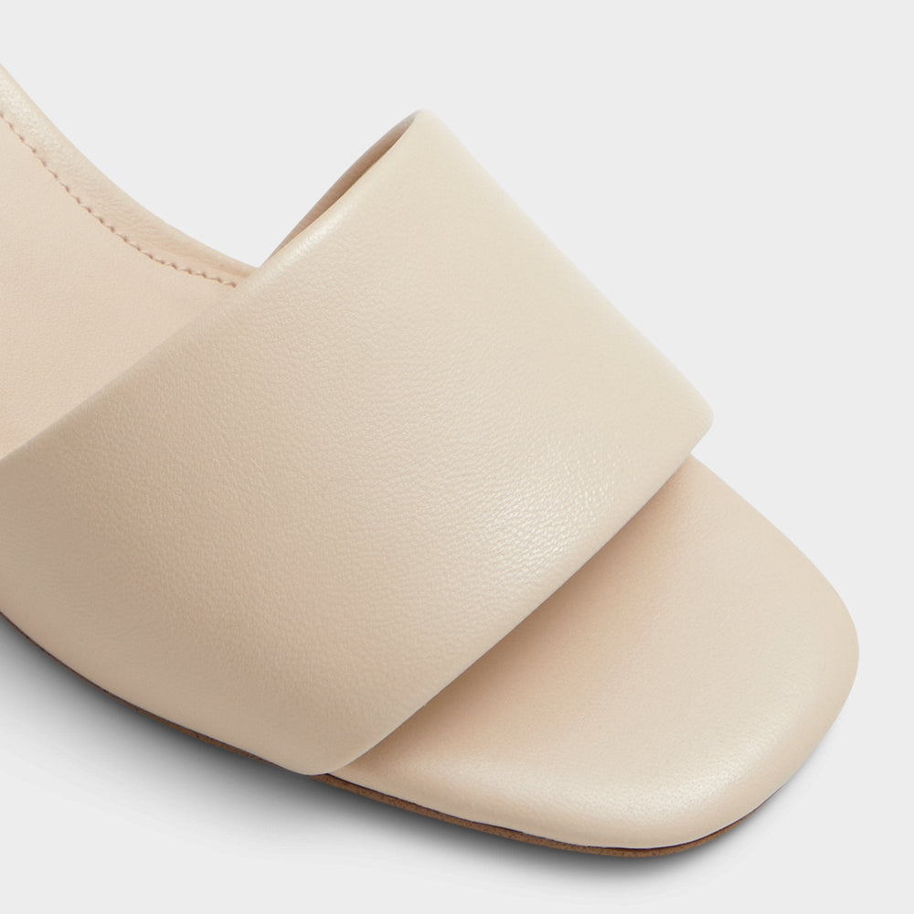 Claudina Other Beige Women's Block heels - Heeled mule Block heel