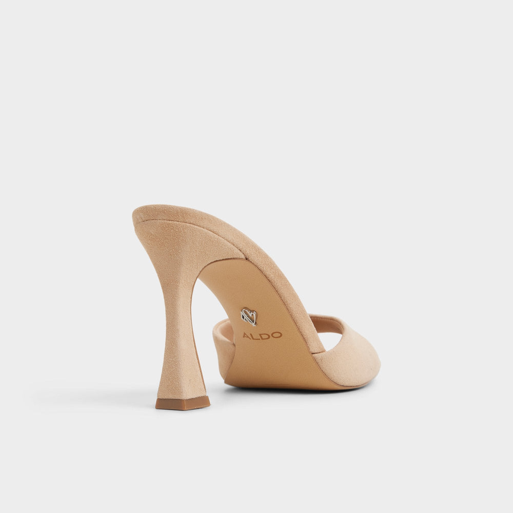Stiletto heel Jennifer in Medium Beige - Heeled mule