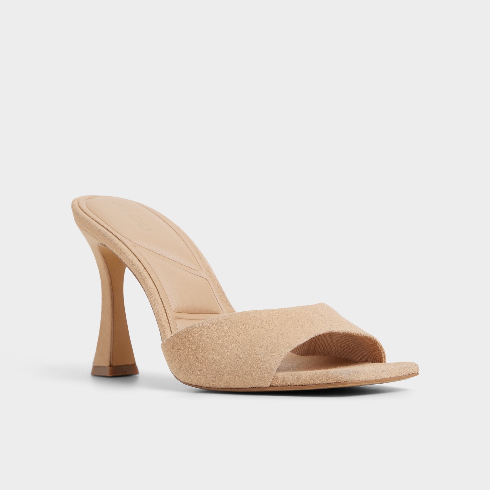 Stiletto heel Jennifer in Medium Beige - Heeled mule