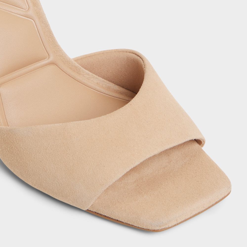 Stiletto heel Jennifer in Medium Beige - Heeled mule