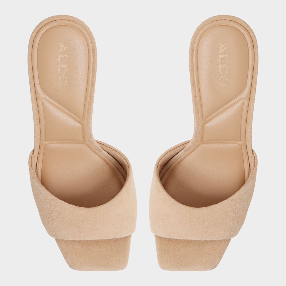Stiletto heel Jennifer in Medium Beige - Heeled mule