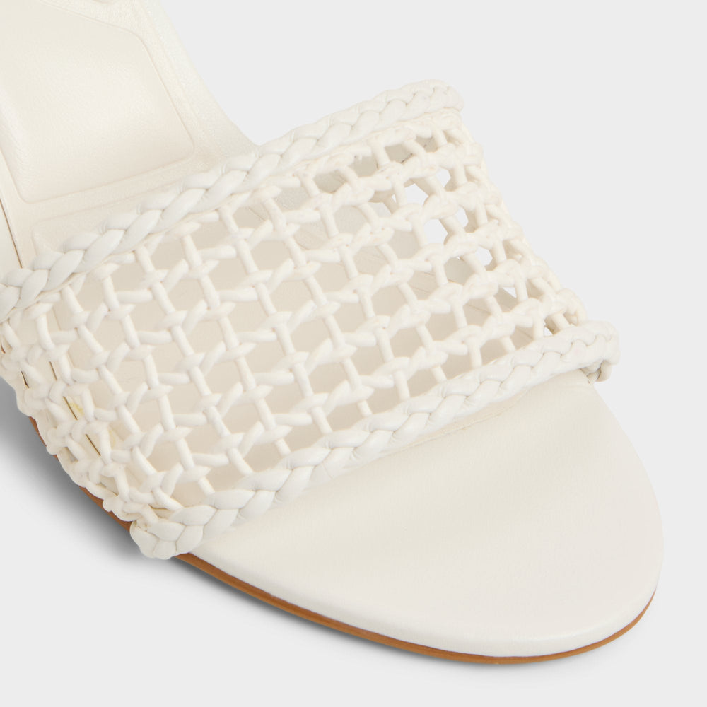 Block heel Beachdate White/Bone Women's Block heels - Heeled mule