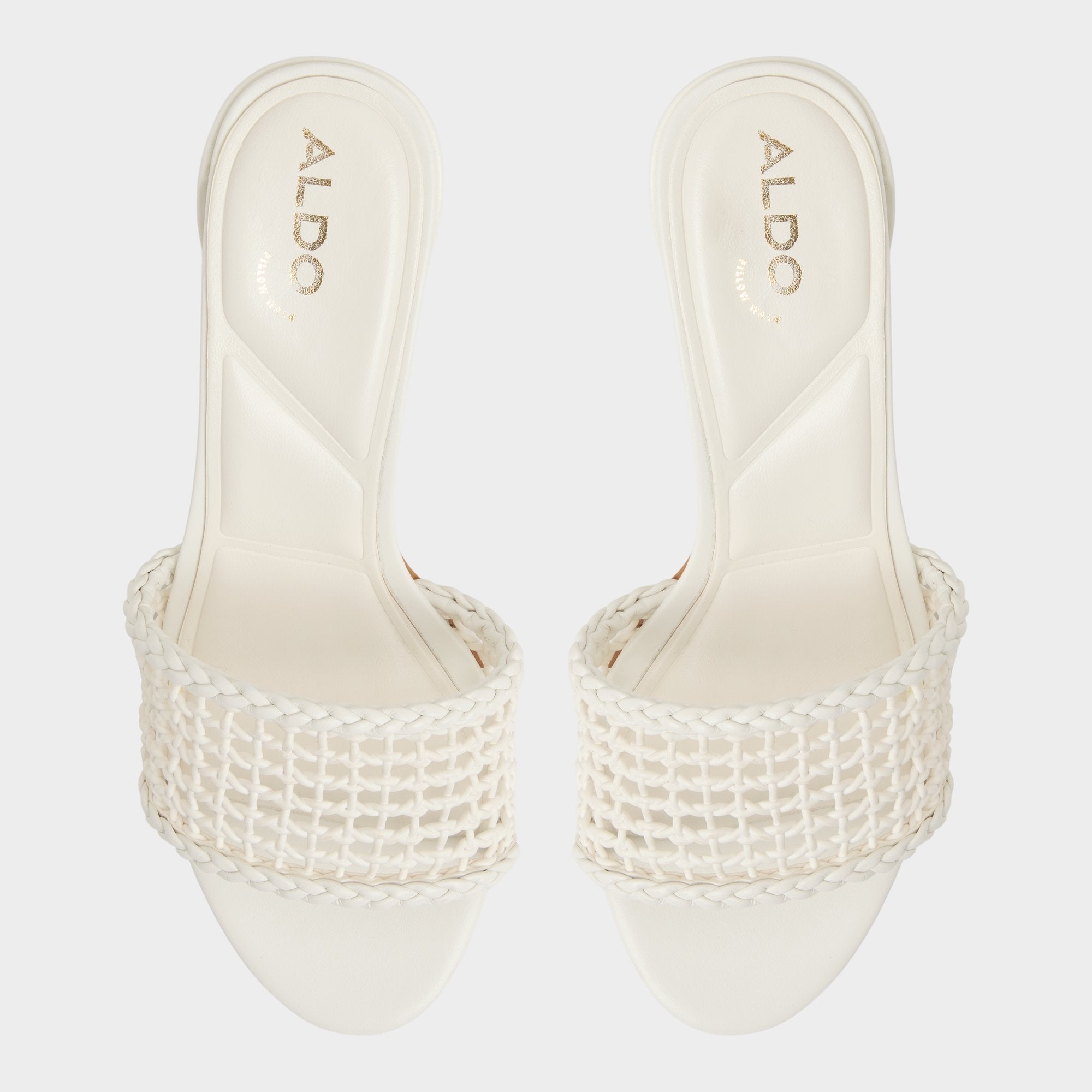 Block heel Beachdate White/Bone Women's Block heels - Heeled mule