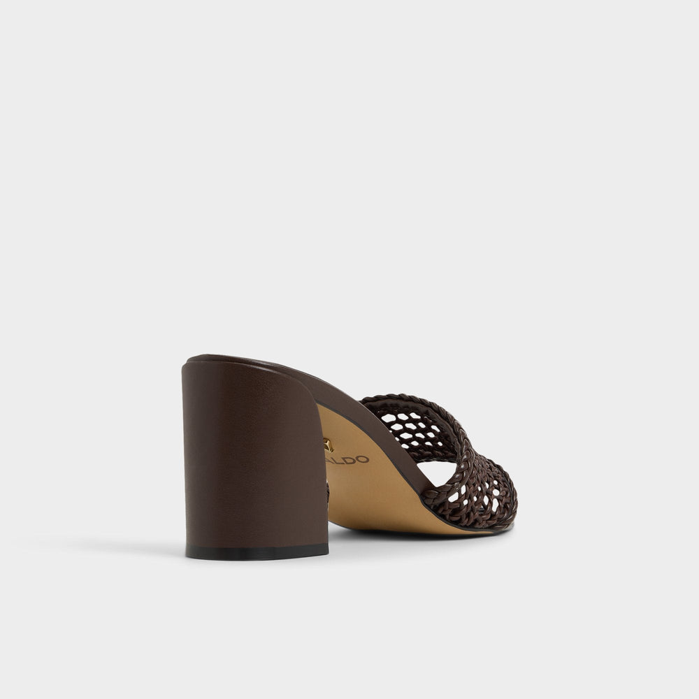 Block heel Beachdate Dark Brown Women's Block heels - Heeled mule