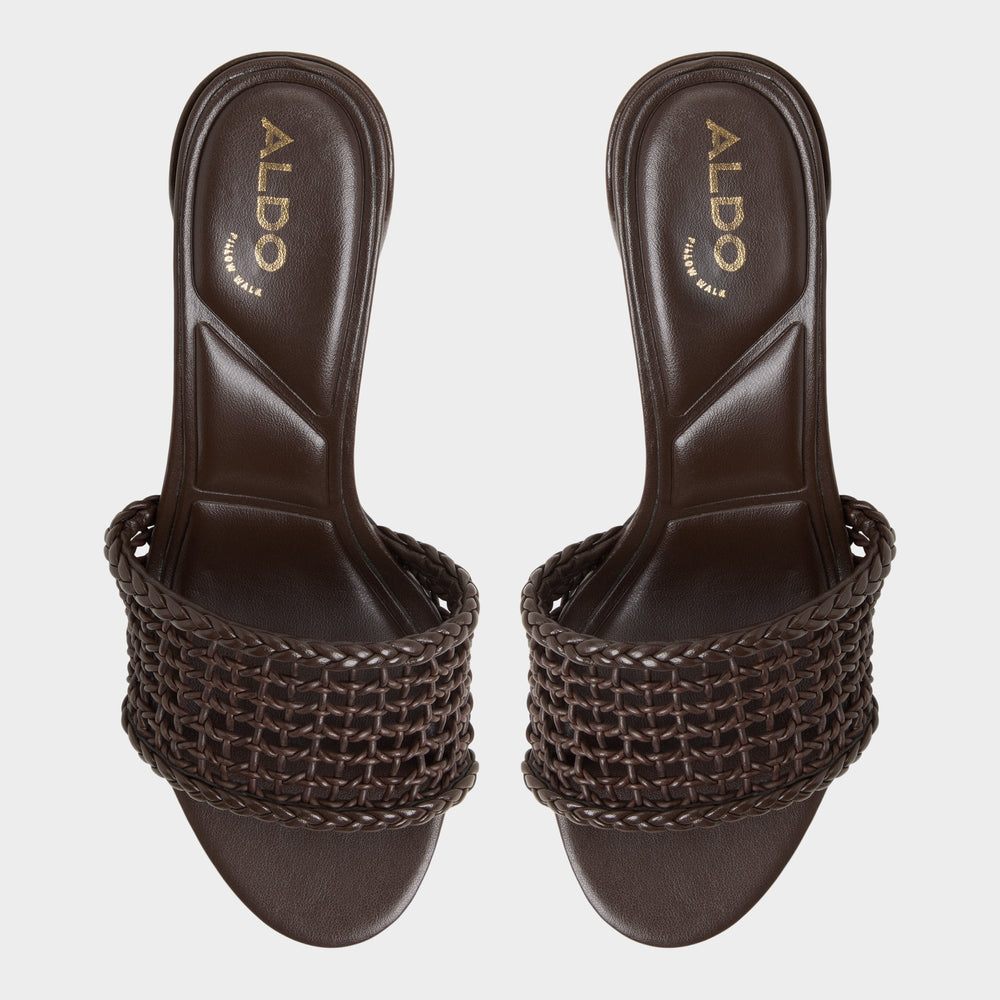 Block heel Beachdate Dark Brown Women's Block heels - Heeled mule