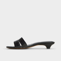 Scarletta Black Women's Heeled mules - Heeled mule Kitten heel