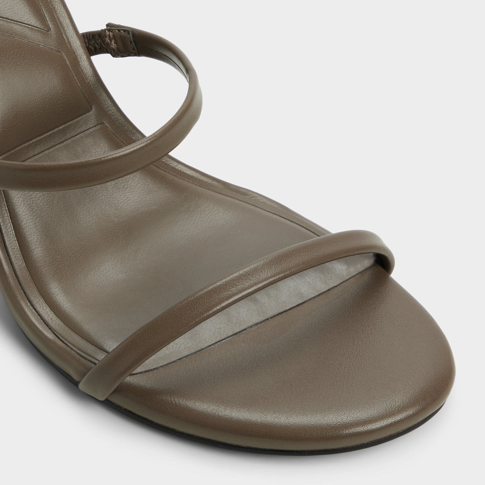 Avelinda in Khaki - Heeled mule