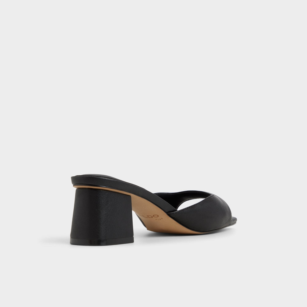 Block heel Aneky in Black - Heeled mule