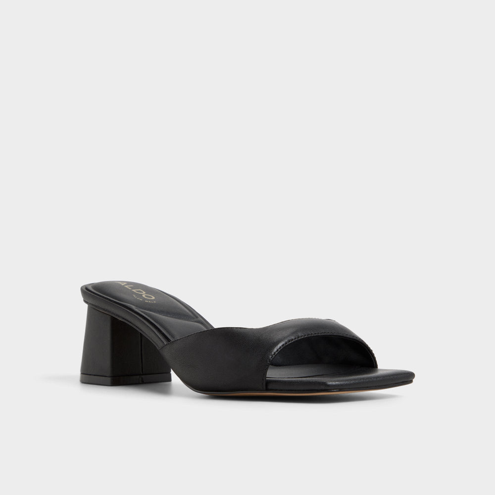 Block heel Aneky in Black - Heeled mule