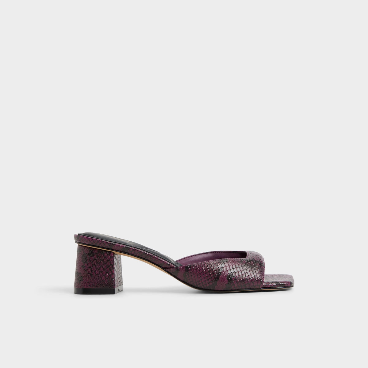 Block heel Aneky in Bordo - Heeled mule