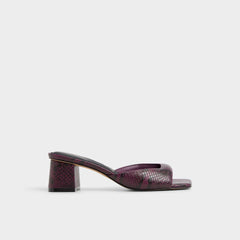 Block heel Aneky in Bordo - Heeled mule