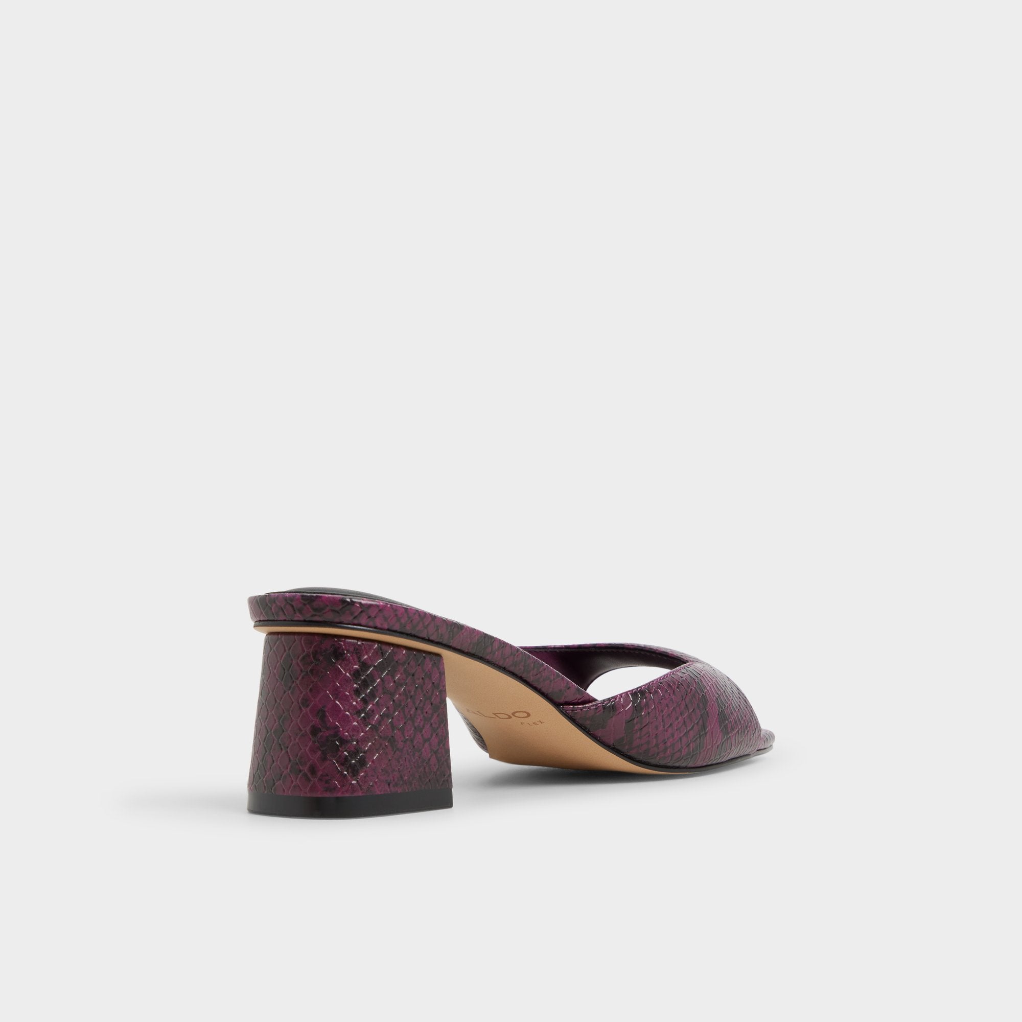 Block heel Aneky in Bordo - Heeled mule