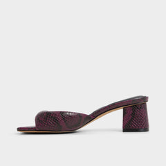 Block heel Aneky in Bordo - Heeled mule