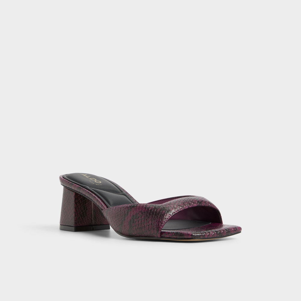 Block heel Aneky in Bordo - Heeled mule