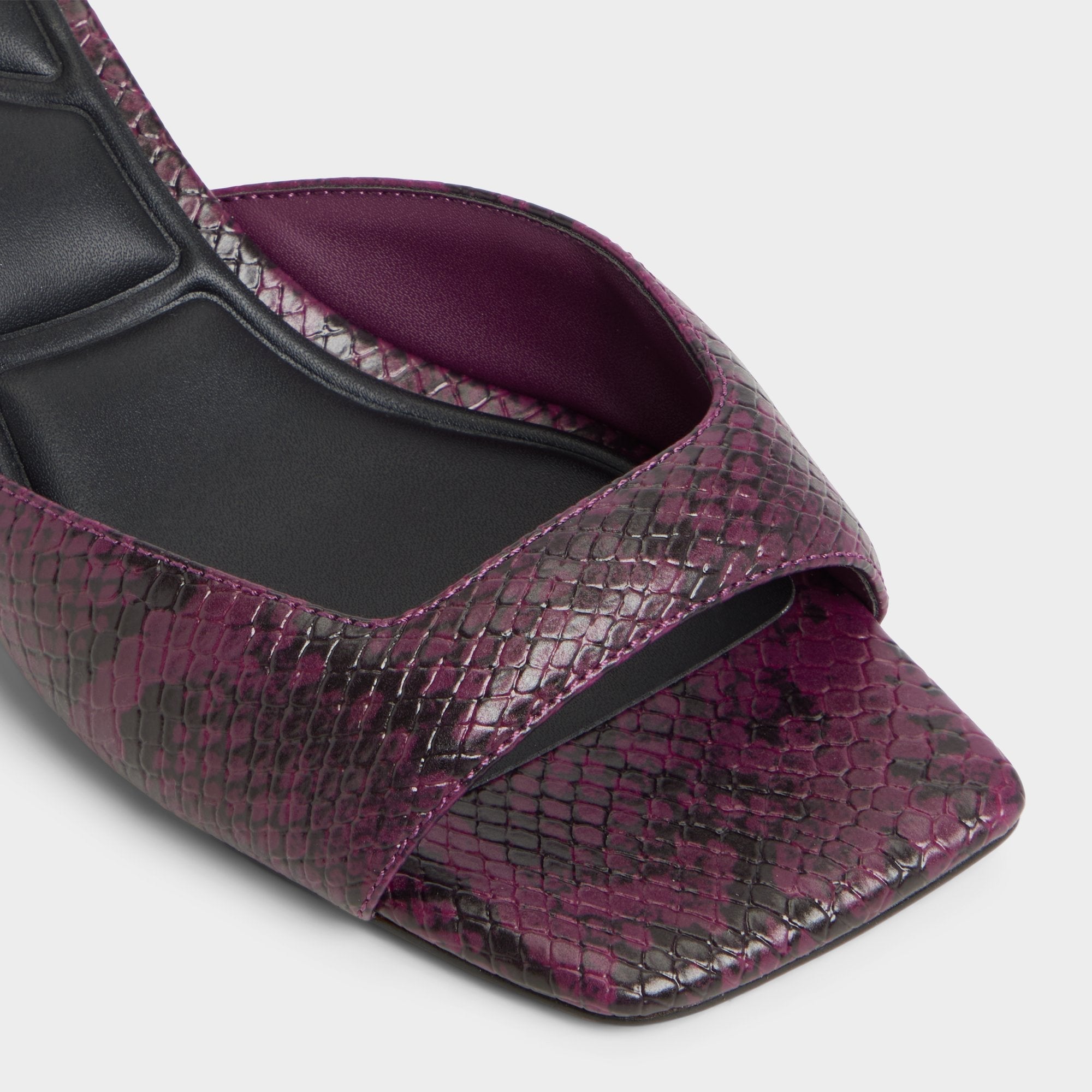 Block heel Aneky in Bordo - Heeled mule