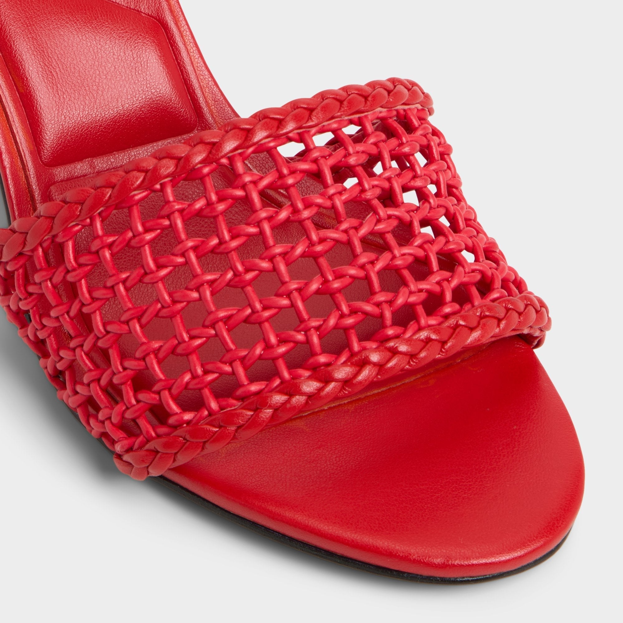 Block heel Beachdate Bright Red Women's Block heels - Heeled mule