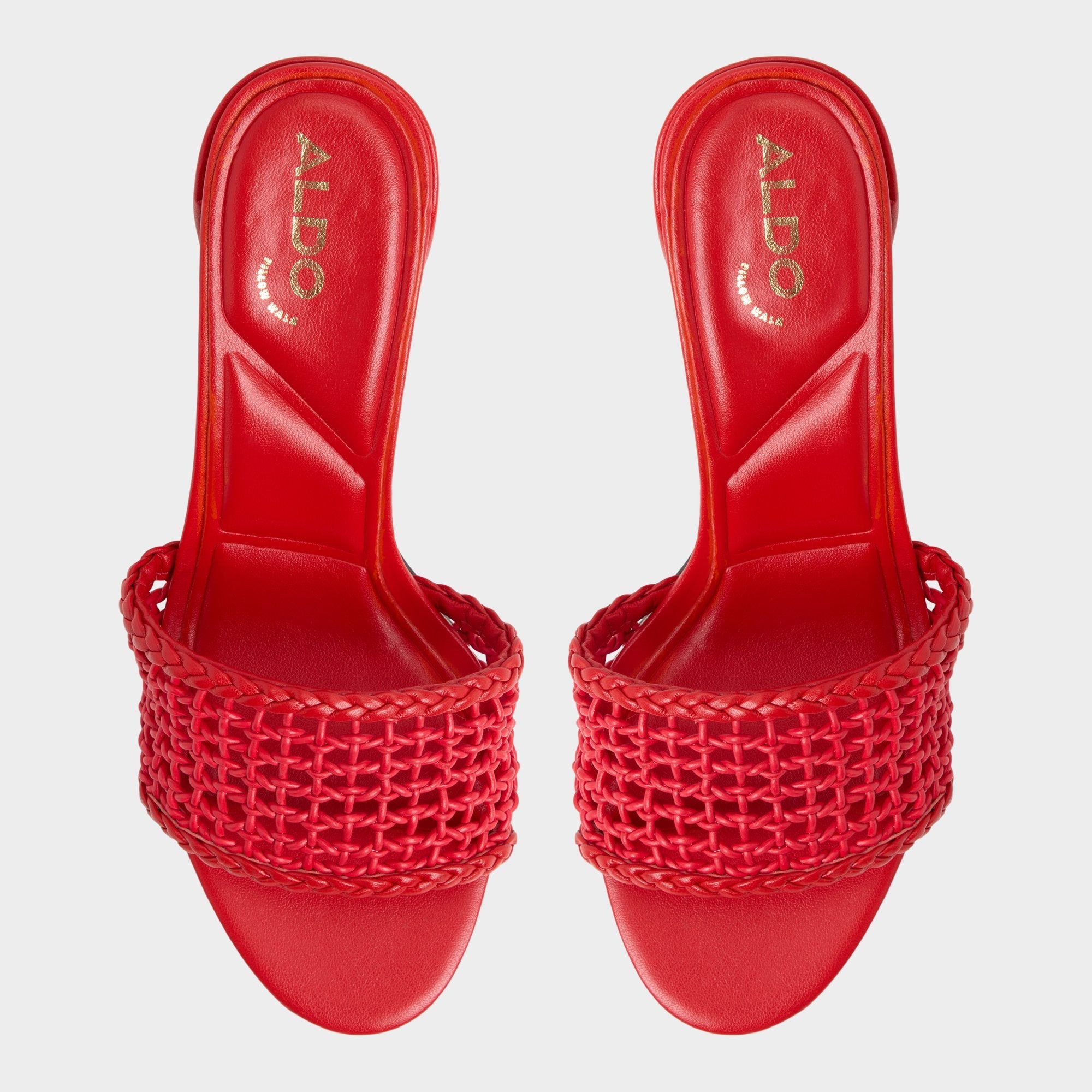 Block heel Beachdate Bright Red Women's Block heels - Heeled mule