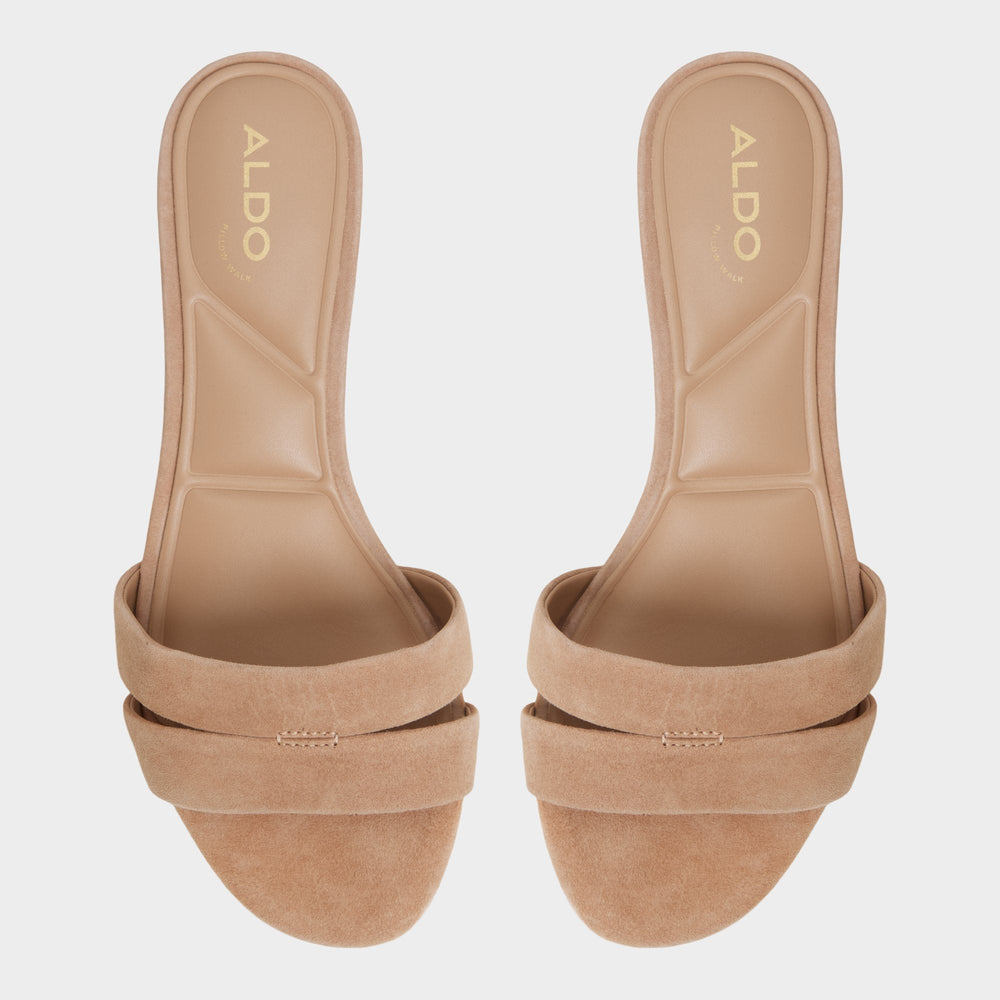 Scarletta Medium Brown Women's Heeled mules - Heeled mule Kitten heel