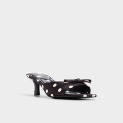 Stiletto heel Belerose in Black White - Heeled mule