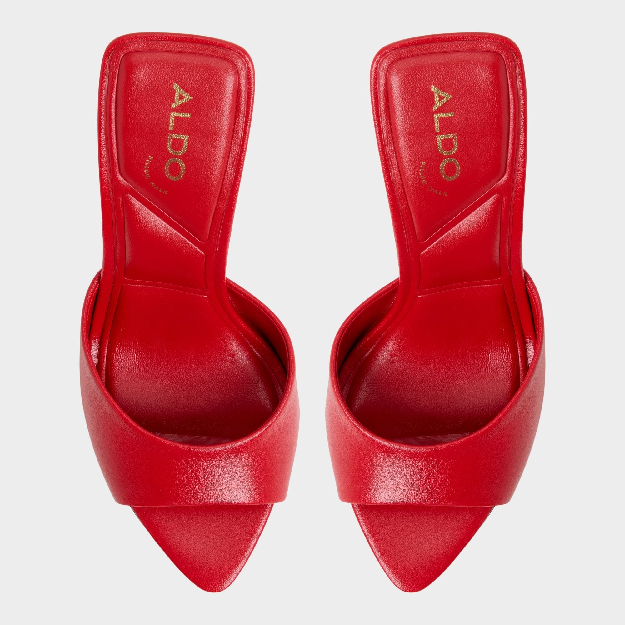 Stiletto heel Madelan in Bright Red - Heeled mule