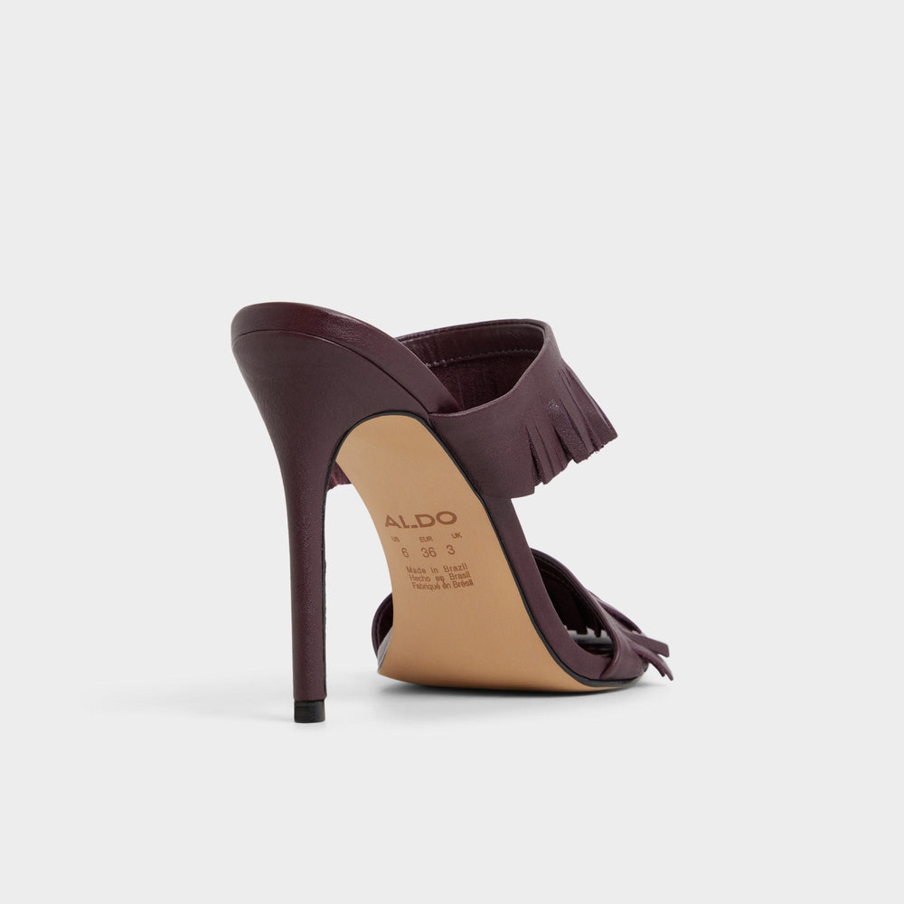 Nahanie in Bordo - Heeled mule Stiletto heel