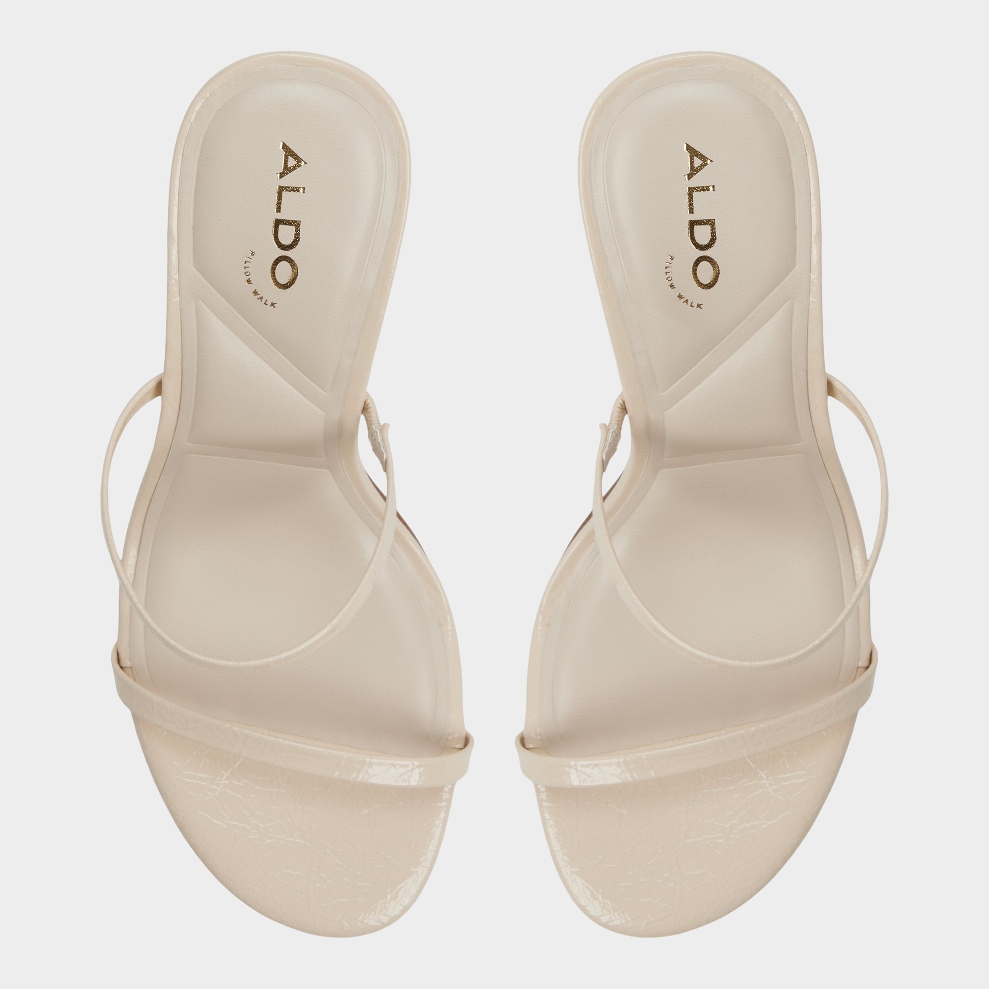 Avelinda in Cream - Heeled mule