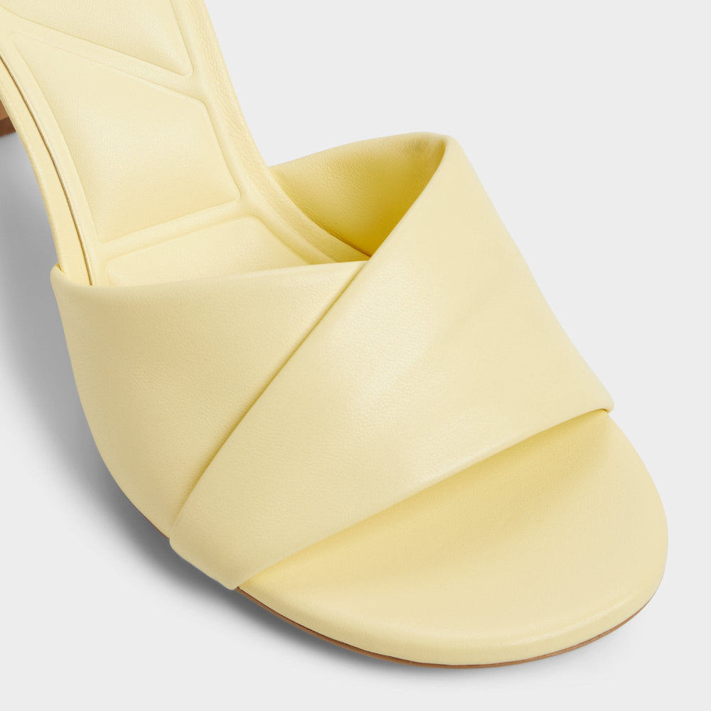 Lyhanna Light Yellow Women's Heeled mules - Heeled mule Stiletto heel