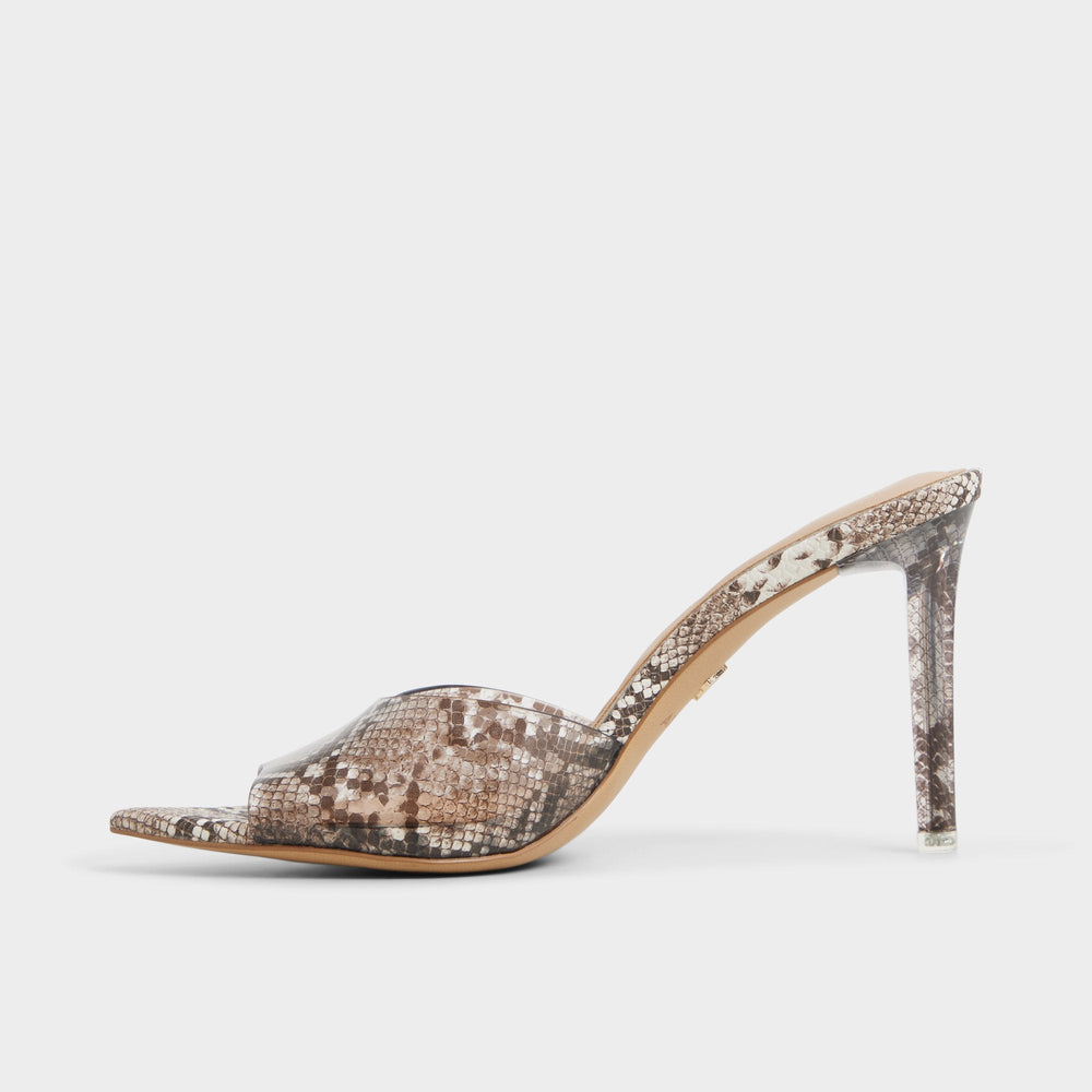 Anitabrilden Other Grey Women's Mule slides - Heeled mule Stiletto heel