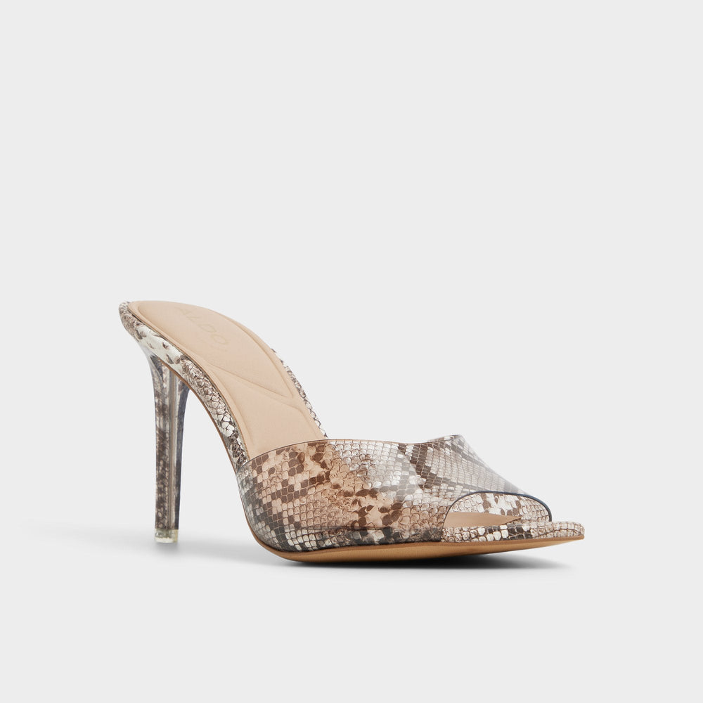 Anitabrilden Other Grey Women's Mule slides - Heeled mule Stiletto heel