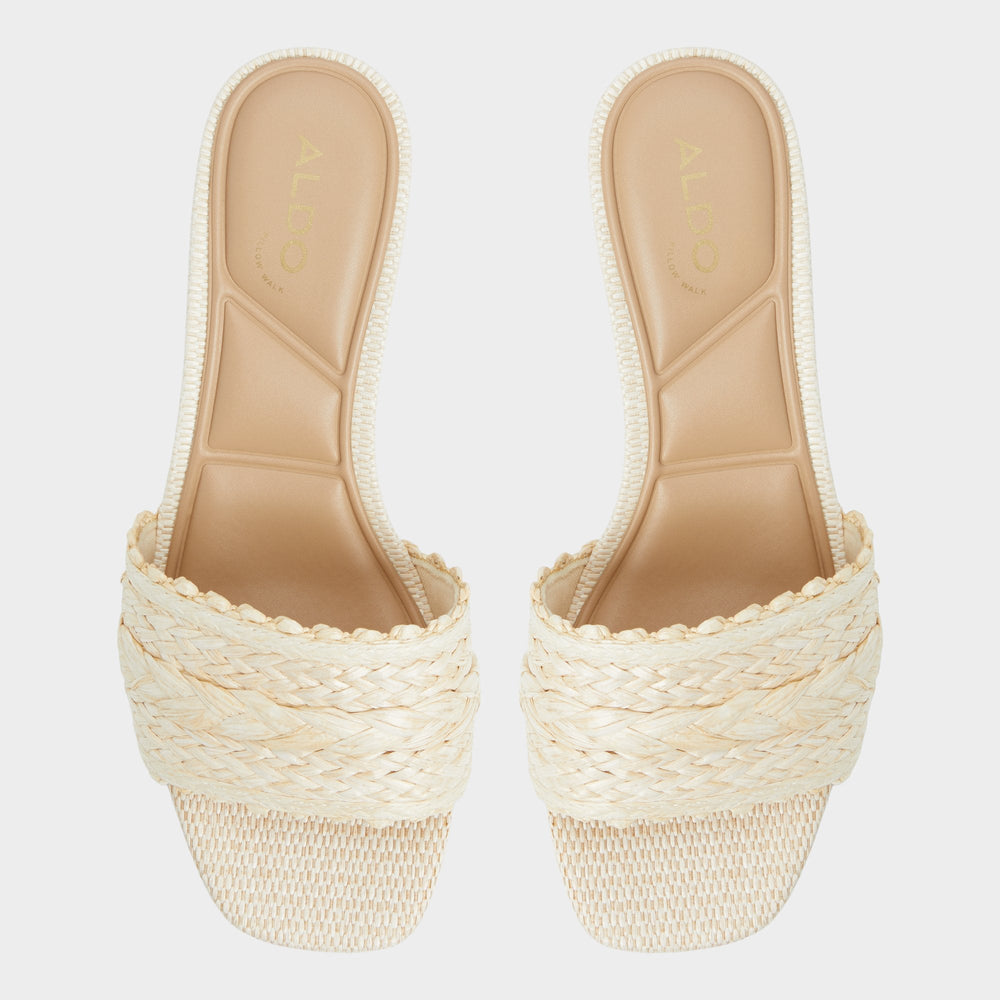 Block heel Claudina Natural Women's Block heels - Heeled mule