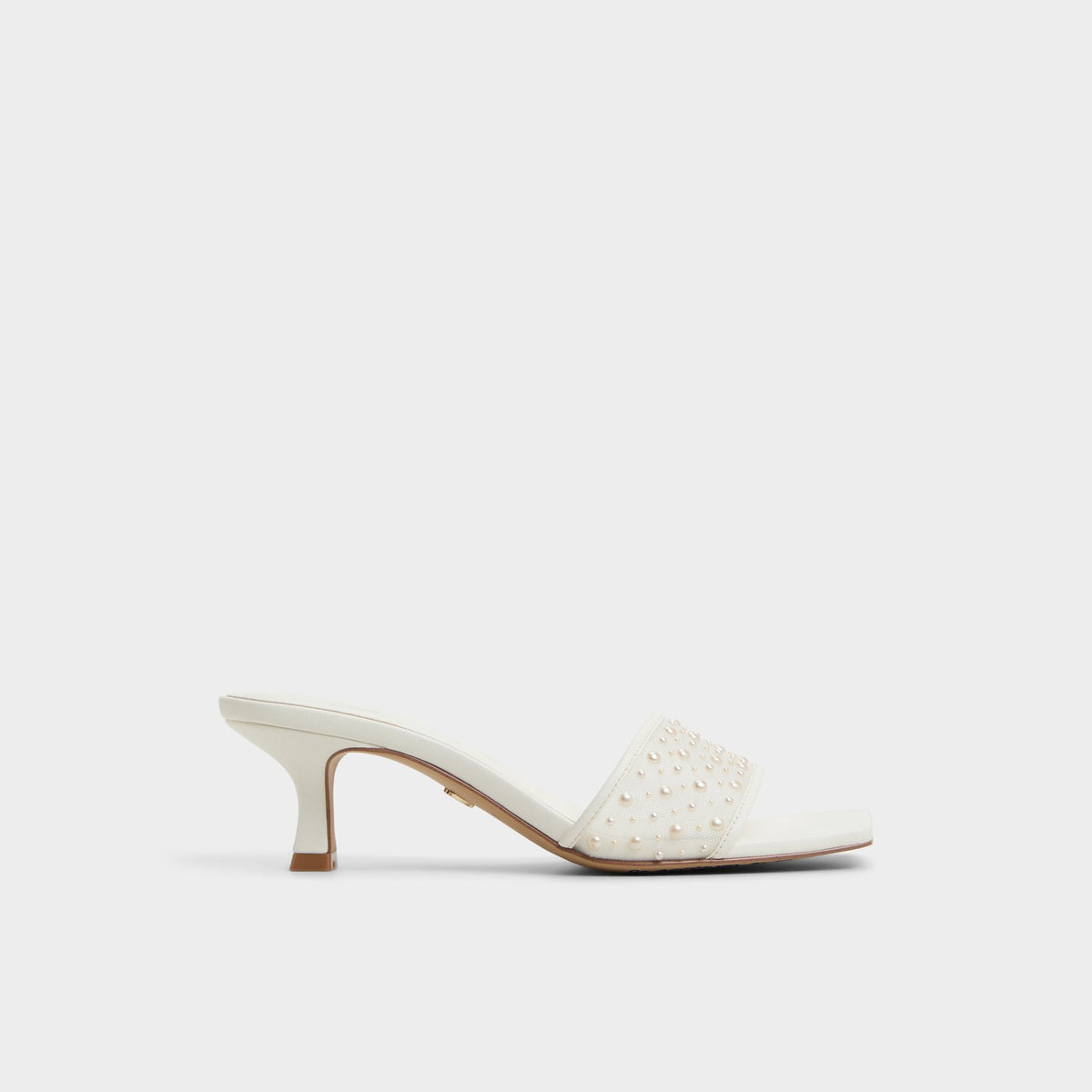 Pearlia White Women's Heeled mules - Heeled mule