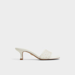 Pearlia White Women's Heeled mules - Heeled mule