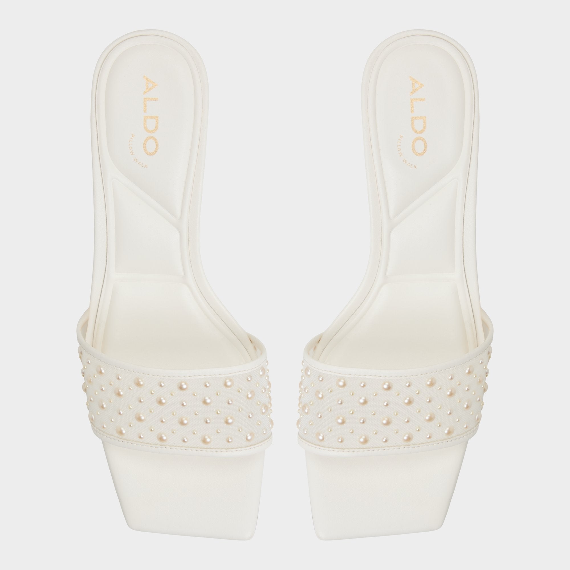 Pearlia White Women's Heeled mules - Heeled mule